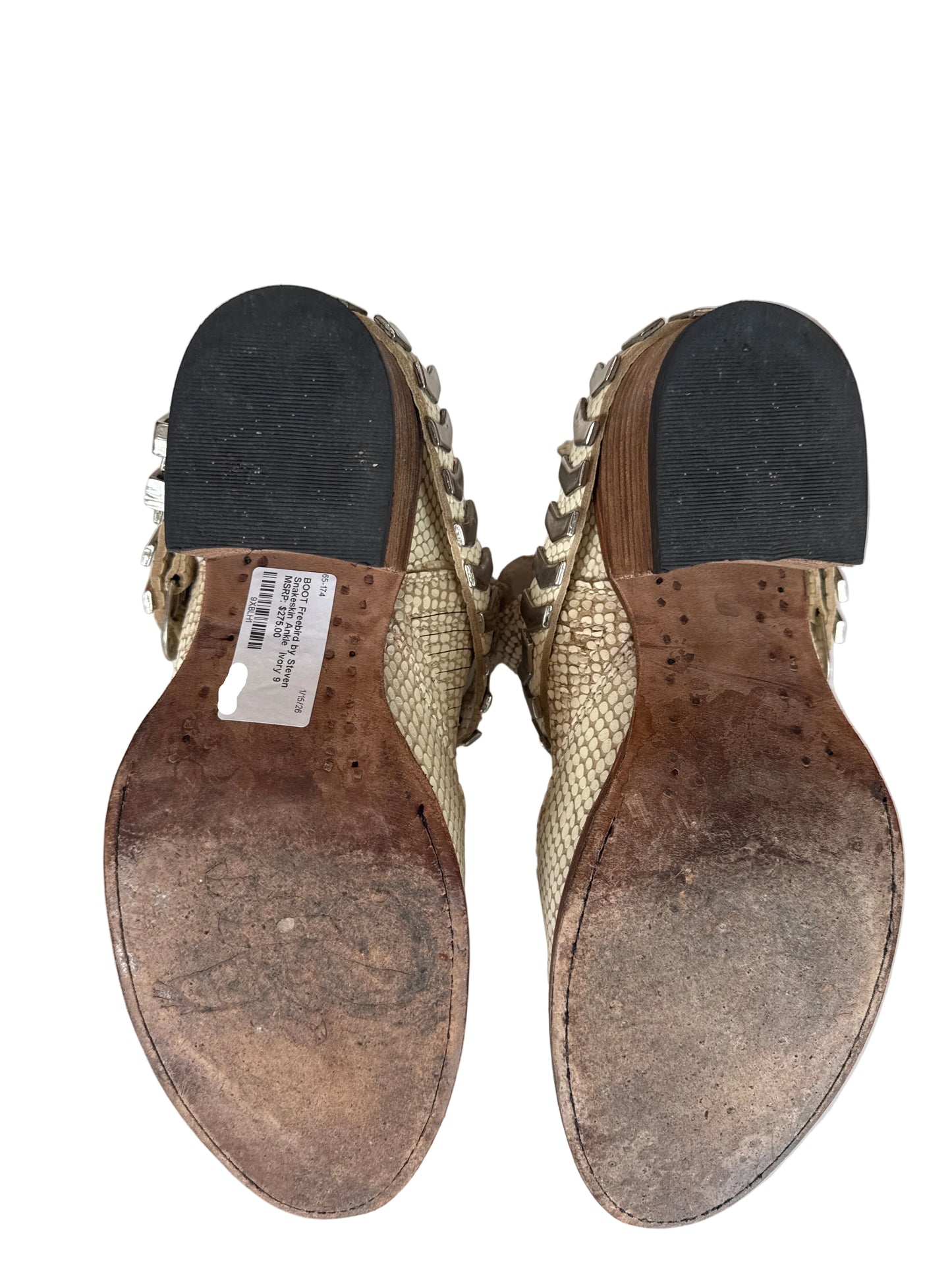 FreeBird By Steven Snakeskin Boots-BOOTS-Gazelle Fashion and Style