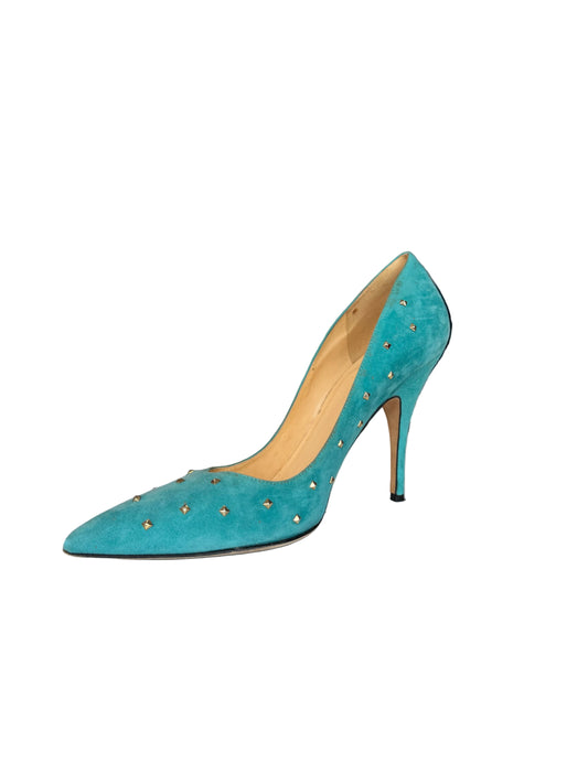 Kate Spade Suede Studded Pumps-SHOES-Gazelle Fashion and Style