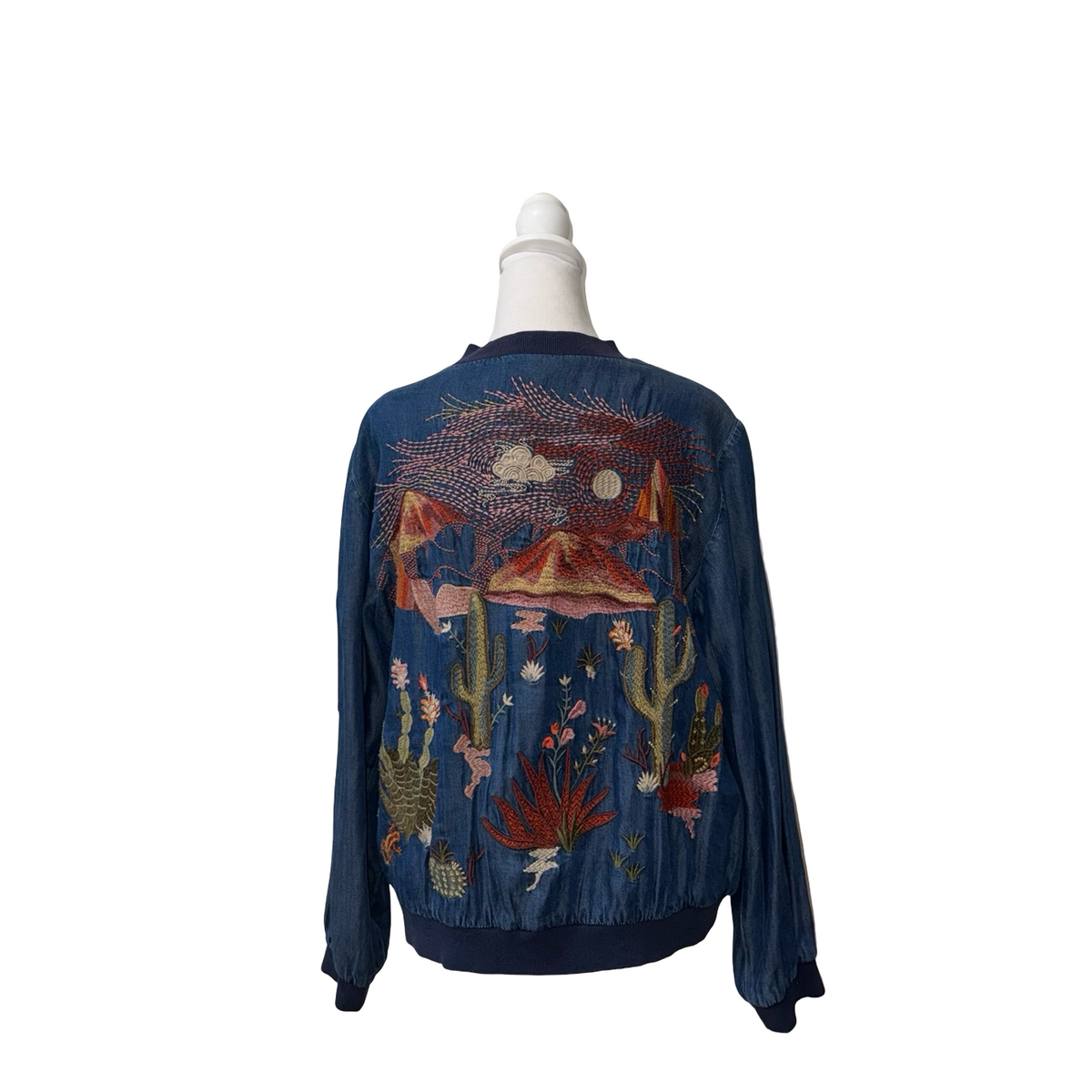 Johnny Was Embroidered Bomber Jacket-Gazelle Fashion and Style