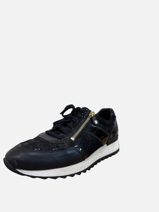 Black Sneakers with Zip Detail-SNEAKER-10-black-Great-Gazelle Fashion and Style