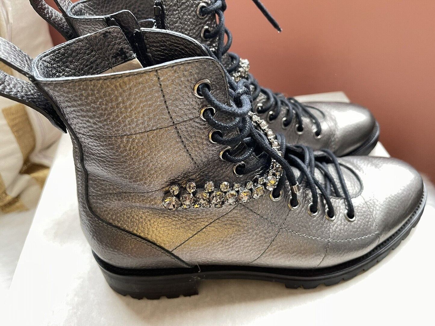 Jimmy Choo Combat Boot. $1250