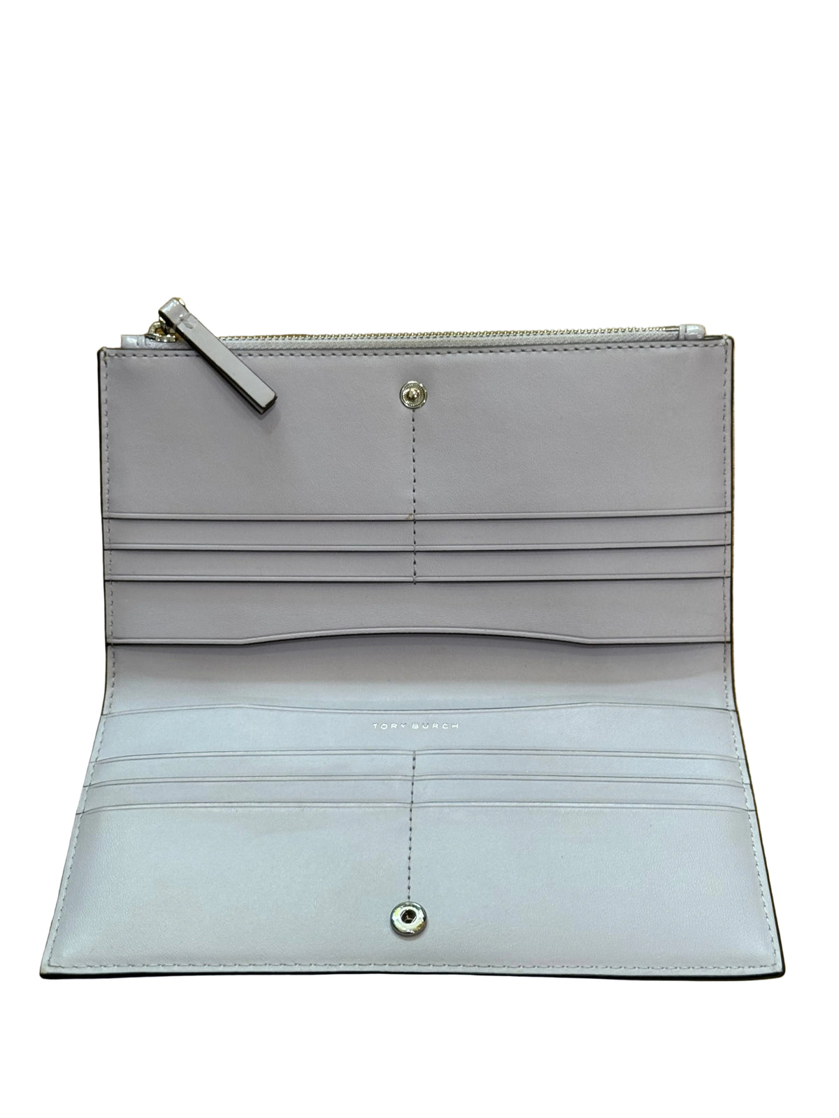 Tory Burch Lavender Leather Zip Wallet-WALLET-lavender-Excellent-Gazelle Fashion and Style