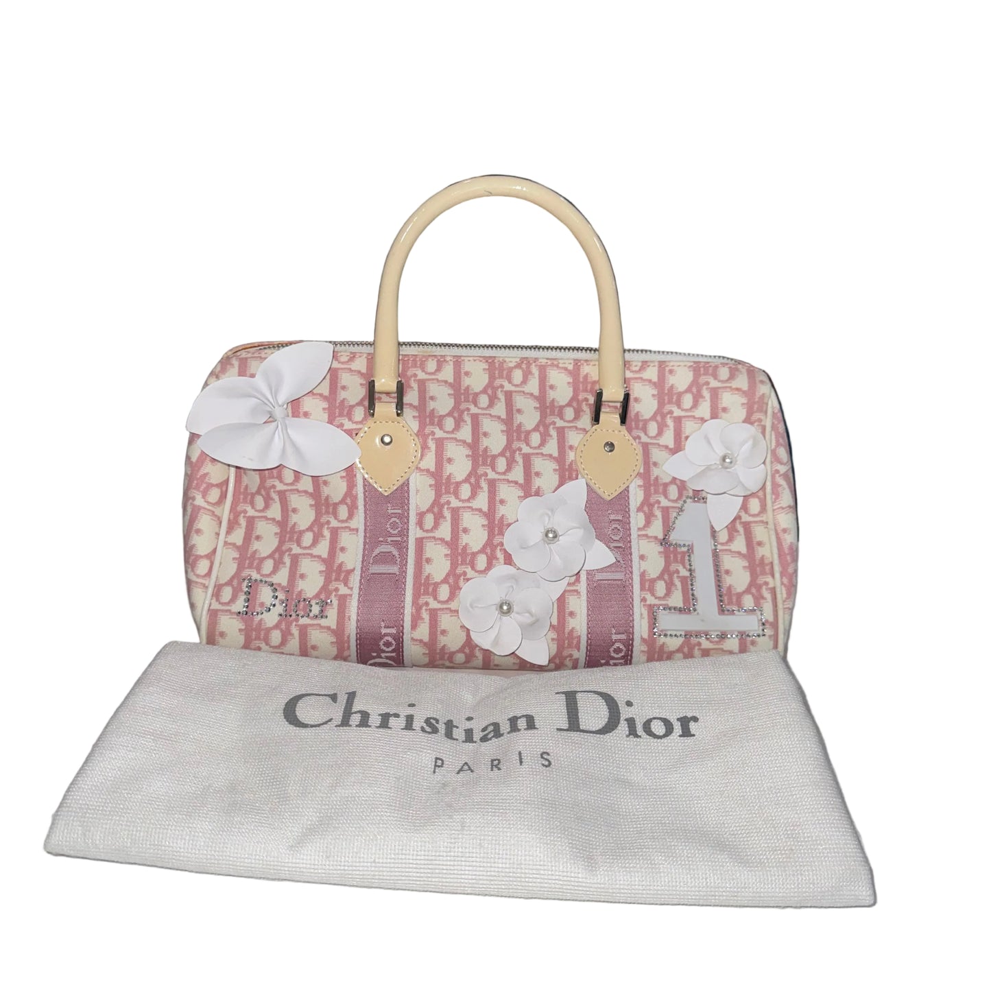 Christian Dior Girly Boston Pink Bag-HANDBAGS-Gazelle Fashion and Style