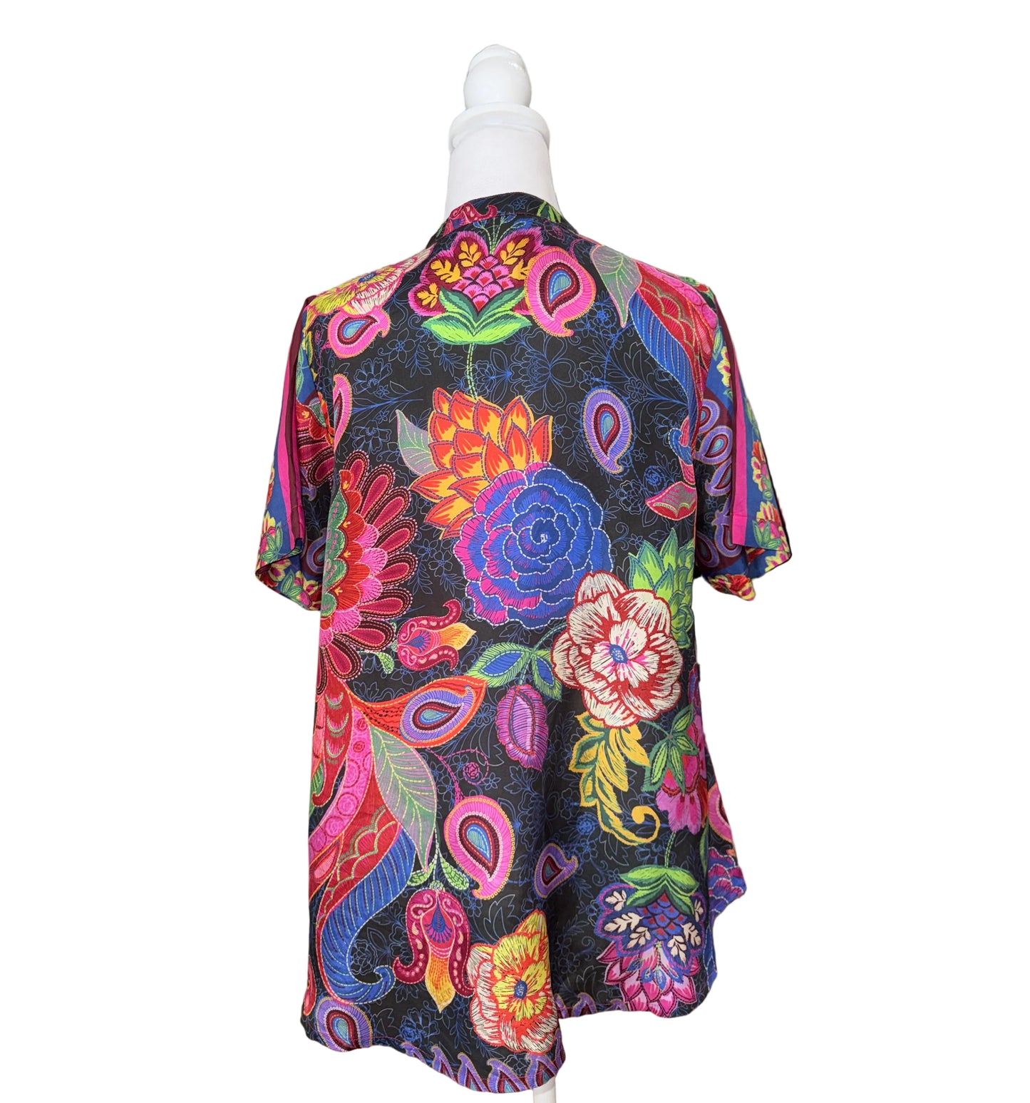 Johnny Was 100% Silk Emberwing Top- Gazelle Fashion and Style