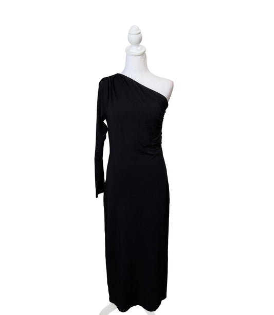 8 By Yoox Maxi Black Dress-DRESS-Gazelle Fashion and Style