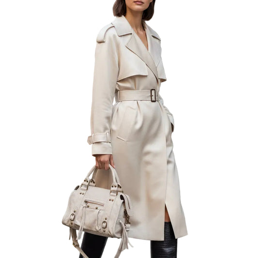 Top Handle Leather Handbag-HANDBAGS-Gazelle Fashion and Style