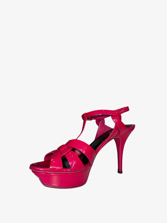 YSL Pink Tribute Platforms-SHOES-Gazelle Fashion and Style