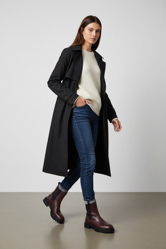 Burgundy Chelsea Boots-Shoes-Gazelle Fashion and Style