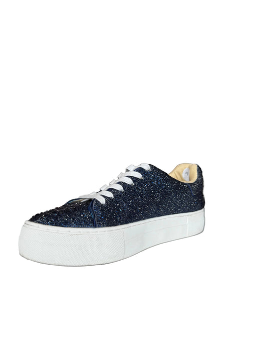 Betsy Johnson Blue Crystal Sneaker-Shoes-Gazelle Fashion and Style
