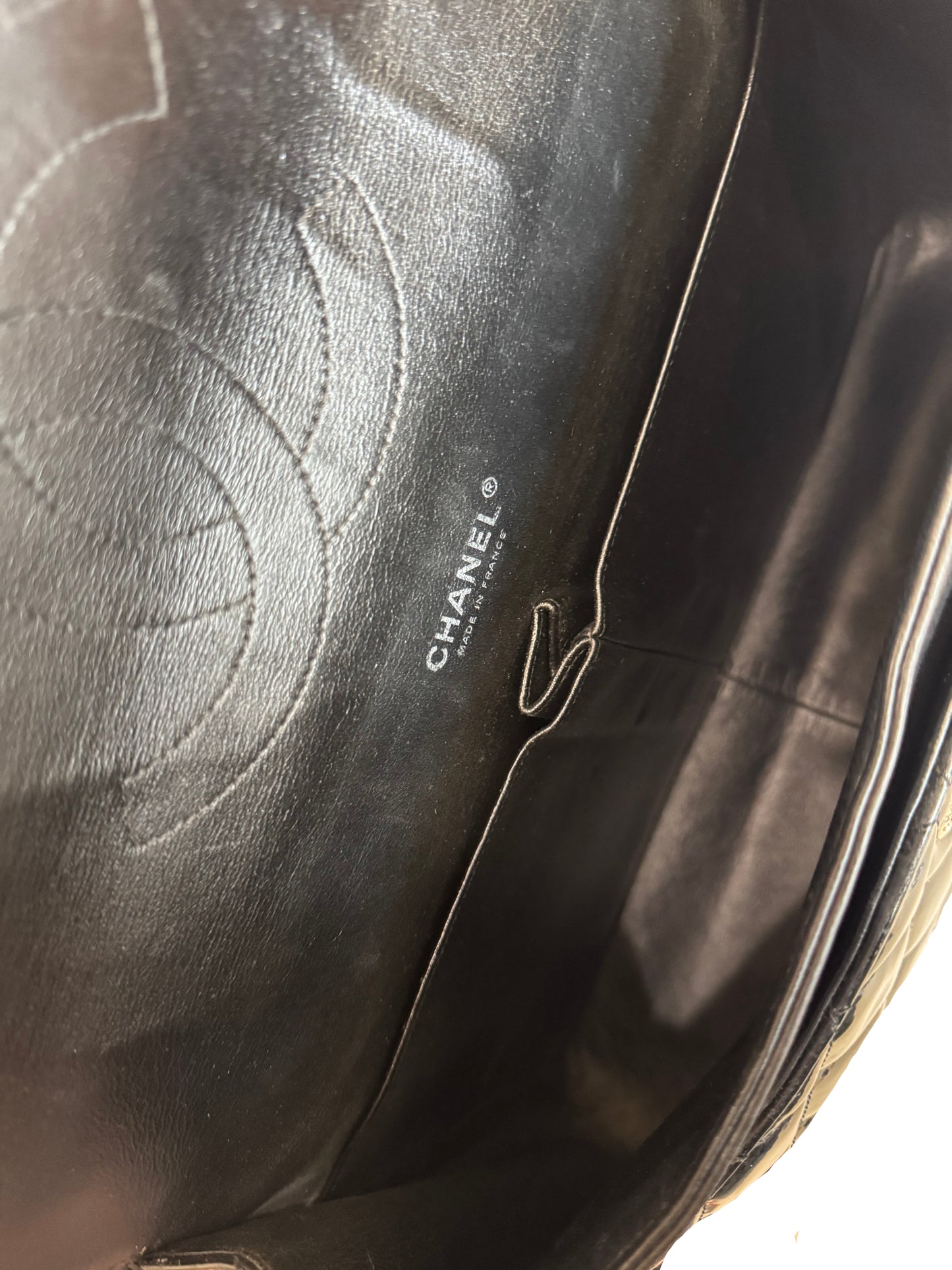 Chanel Maxi Quilted Double Flap Patent Leather-HANDBAGS-Gazelle Fashion and Style