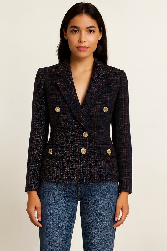 Burberrys’ Vintage Tweed Blazer- Size 40 $349-Blazer-Gazelle Fashion and Style