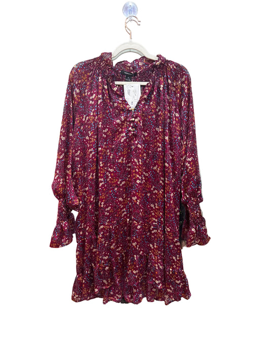 Sabina Musáyev Floral Purple Long Sleeve Dress-DRESS-Gazelle Fashion and Style