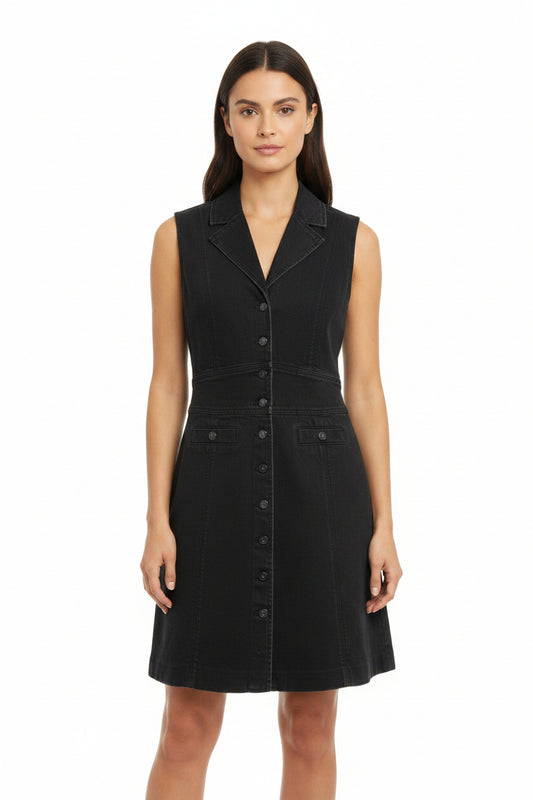 Paige Midi Denim Dress-NWT- Gazelle Fashion and Style