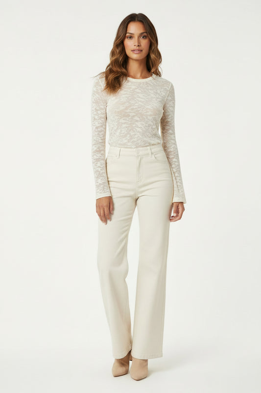 Rag & Bone Valencia Camo-TOPS-Cream-New-Gazelle Fashion and Style