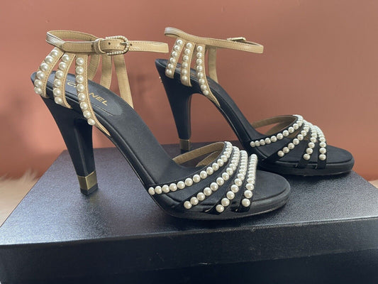 Chanel Pearl Sandals. $1275