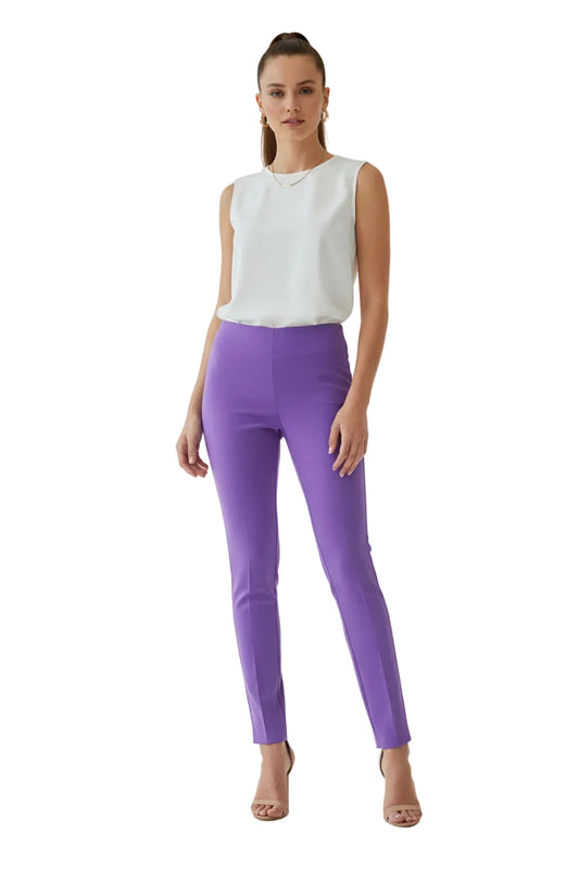 Gianni Versace Purple Skinny Fit Trousers $98-PANTS-Gazelle Fashion and Style