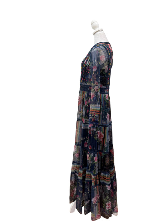 Johnny Was Embroidered Maxi Dress