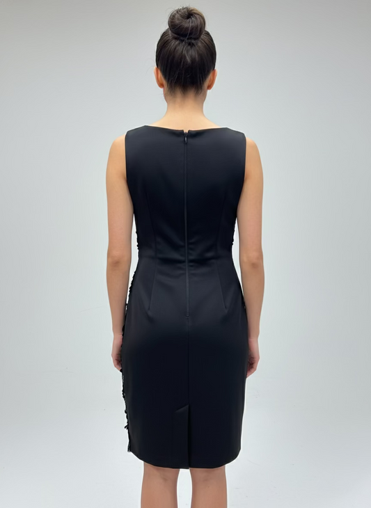 As U Wish Black Sequin Mini Dress-DRESS-Gazelle Fashion and Style