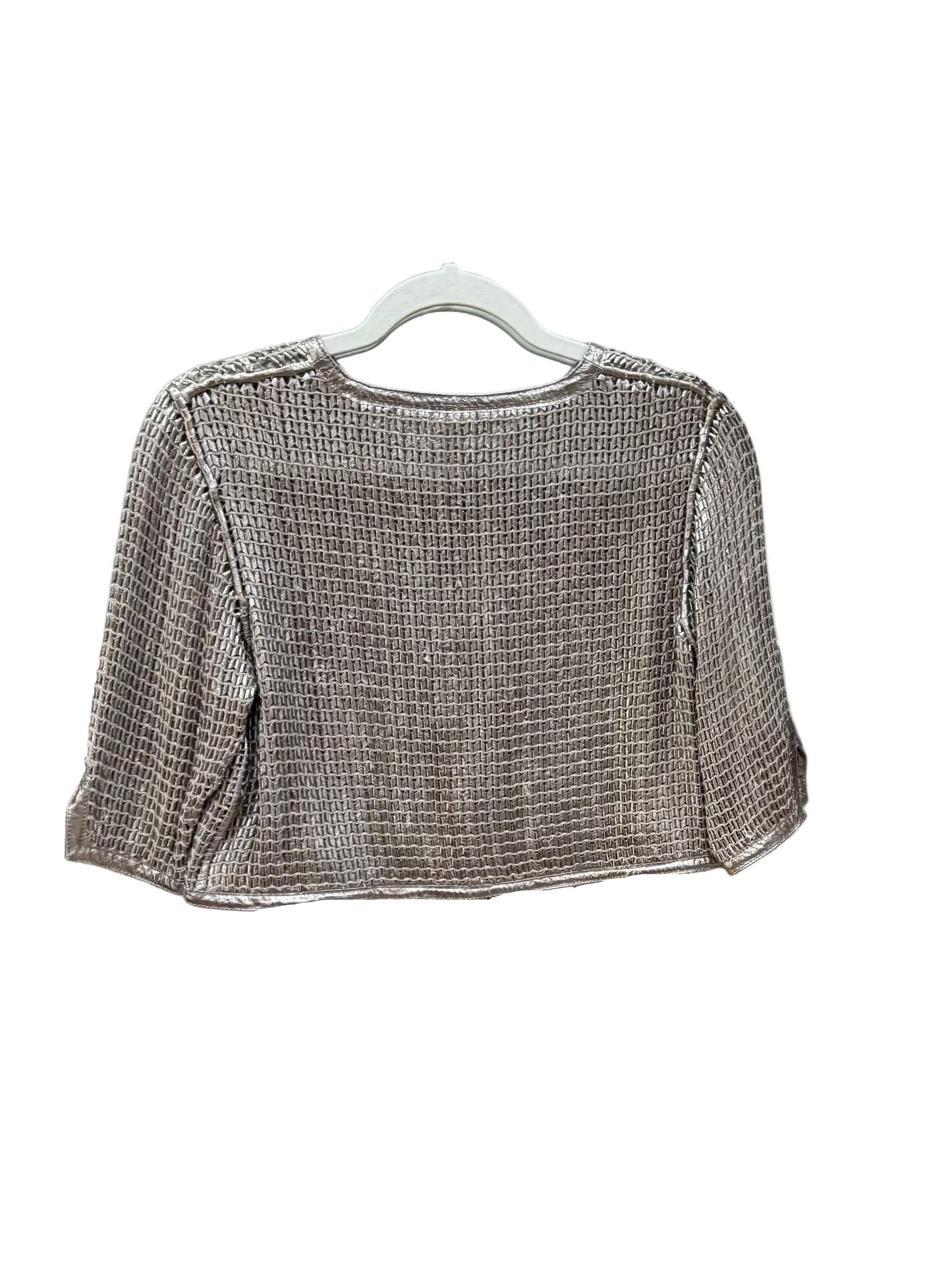 Jocelyn Cropped Leather Cardigan-JACKETS-Gazelle Fashion and Style