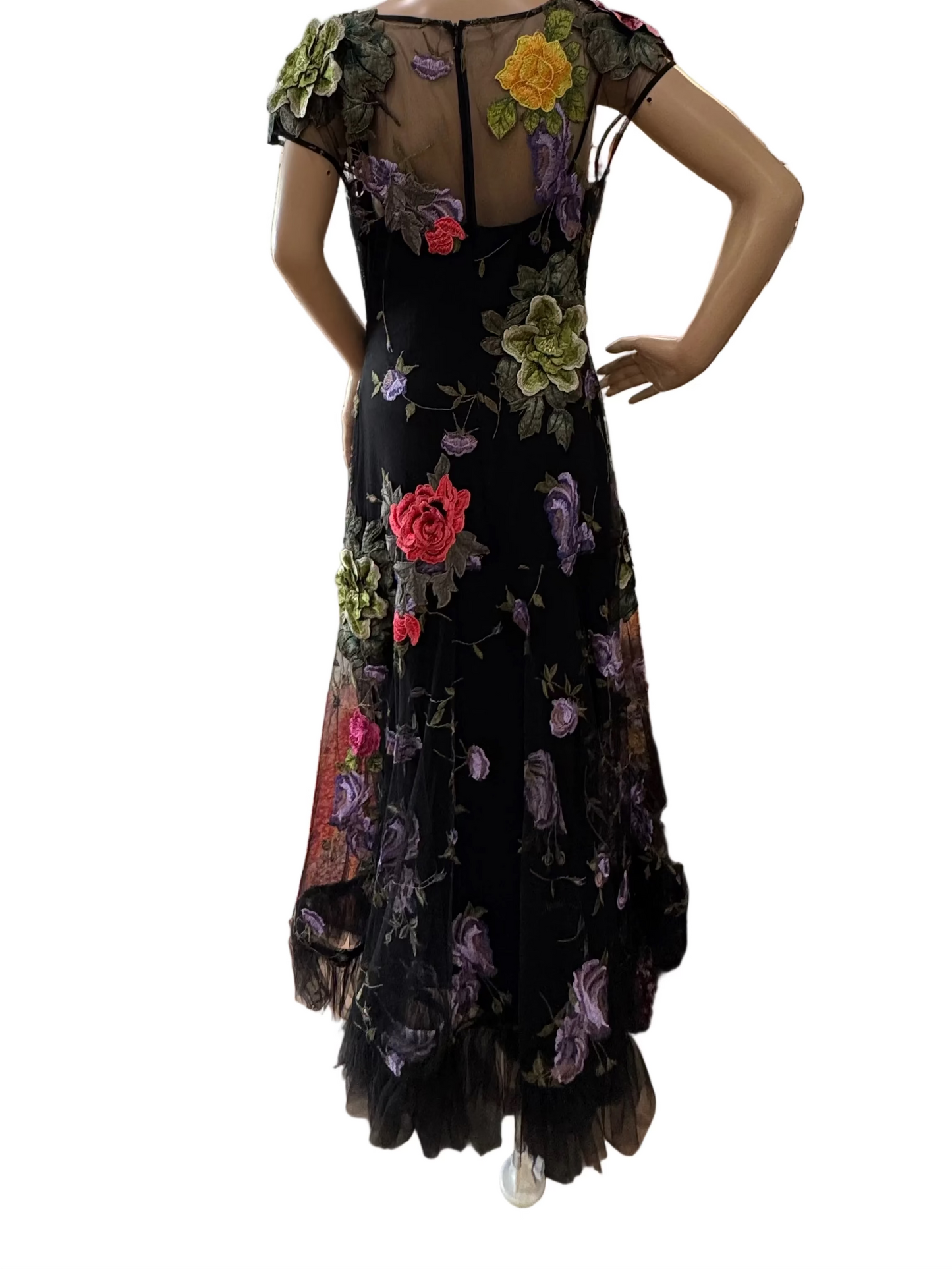 Black and floral Basix Atmosphere Dress-DRESS-Gazelle Fashion and Style