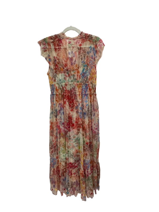 Johnny Was Mazzy Tie Floral Dress-DRESS-Gazelle Fashion and Style