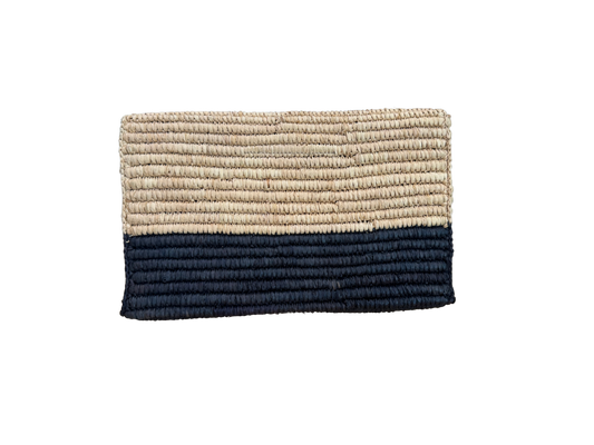 Balenciaga Raffia Leather Clutch-Bags-Gazelle Fashion and Style