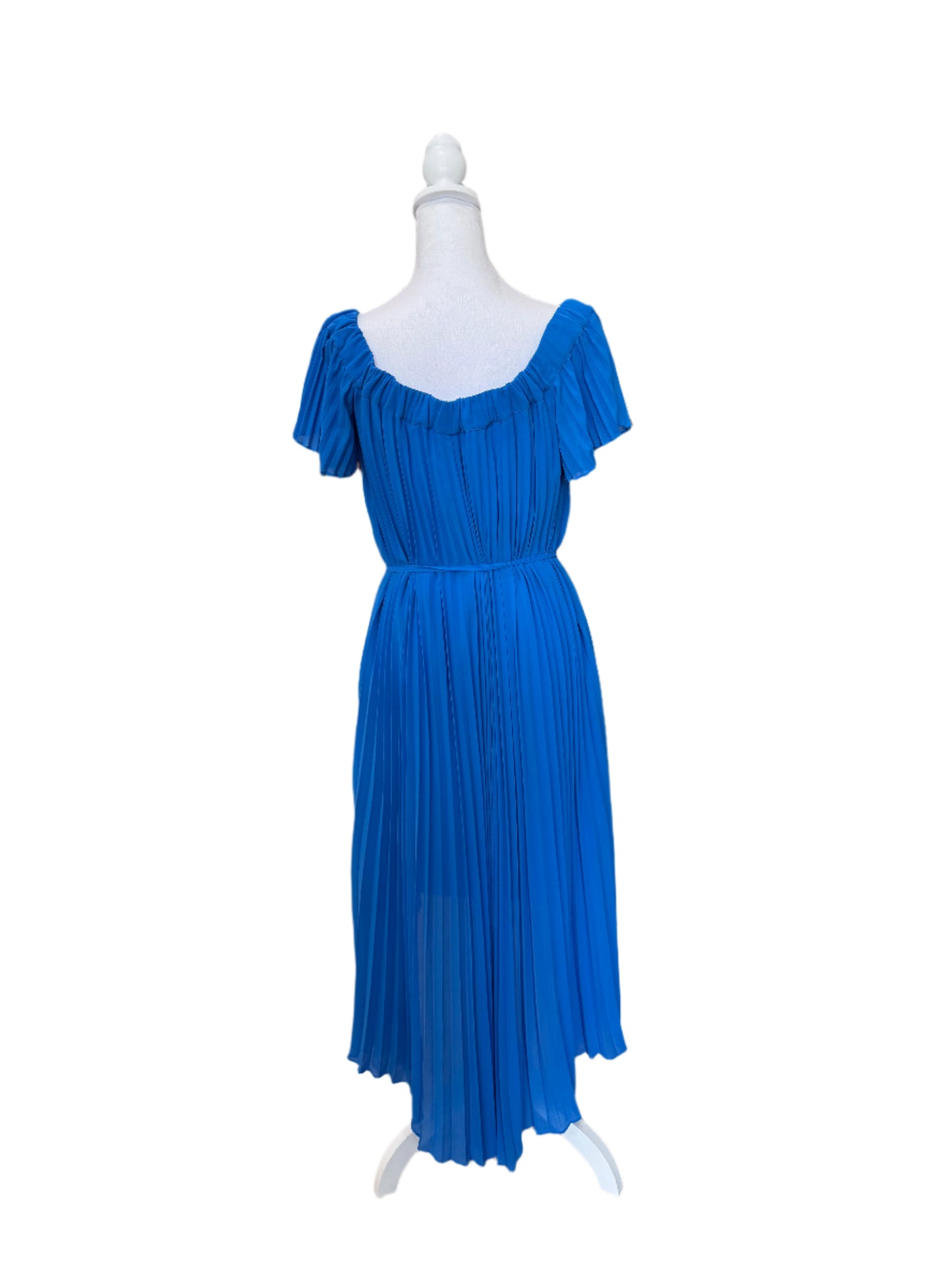 Ted Baker London Pleated Floral Dress – Cobalt Blue
