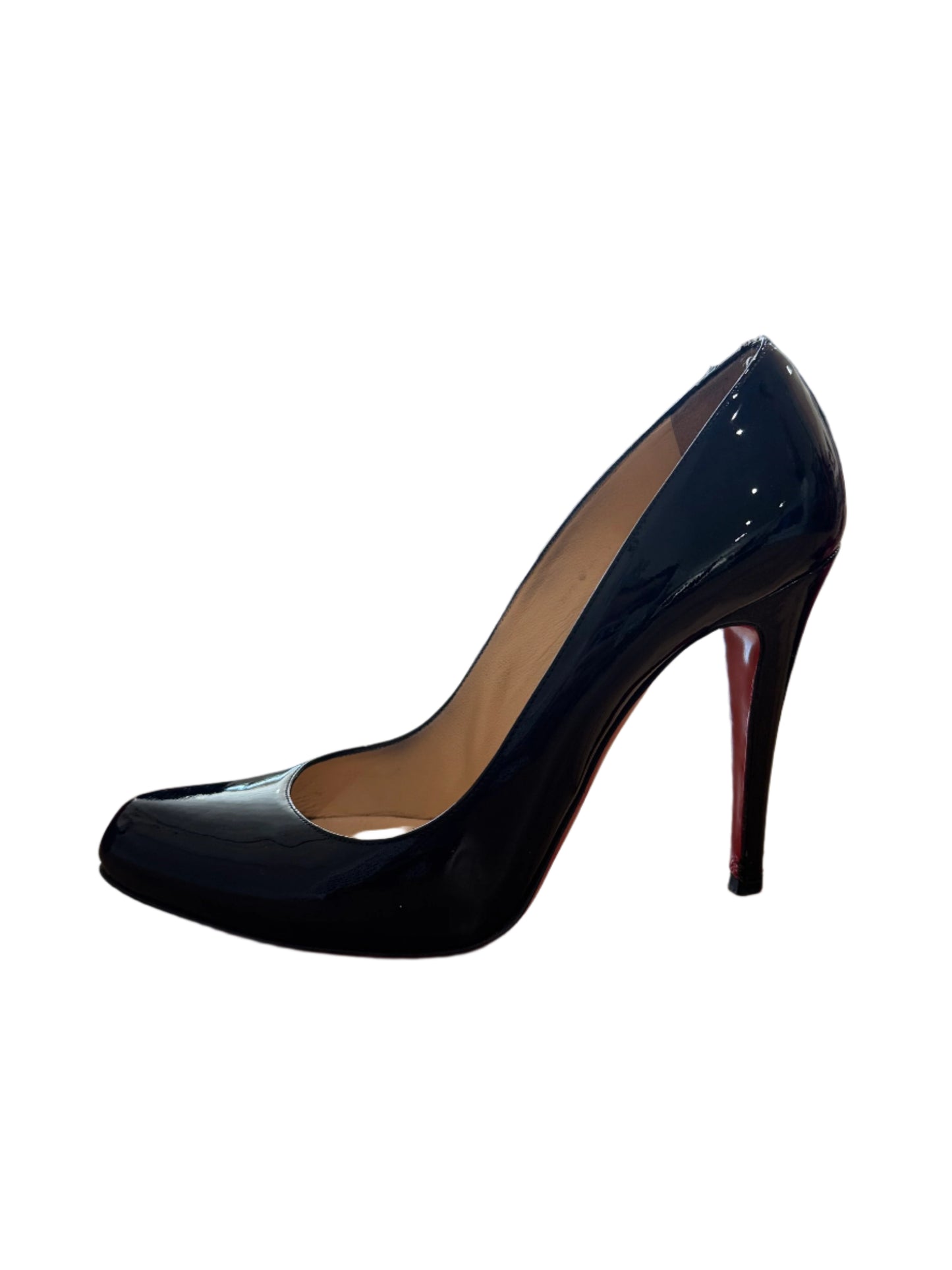 Christian Louboutin Black Patent Leather Pumps – Size 39.5