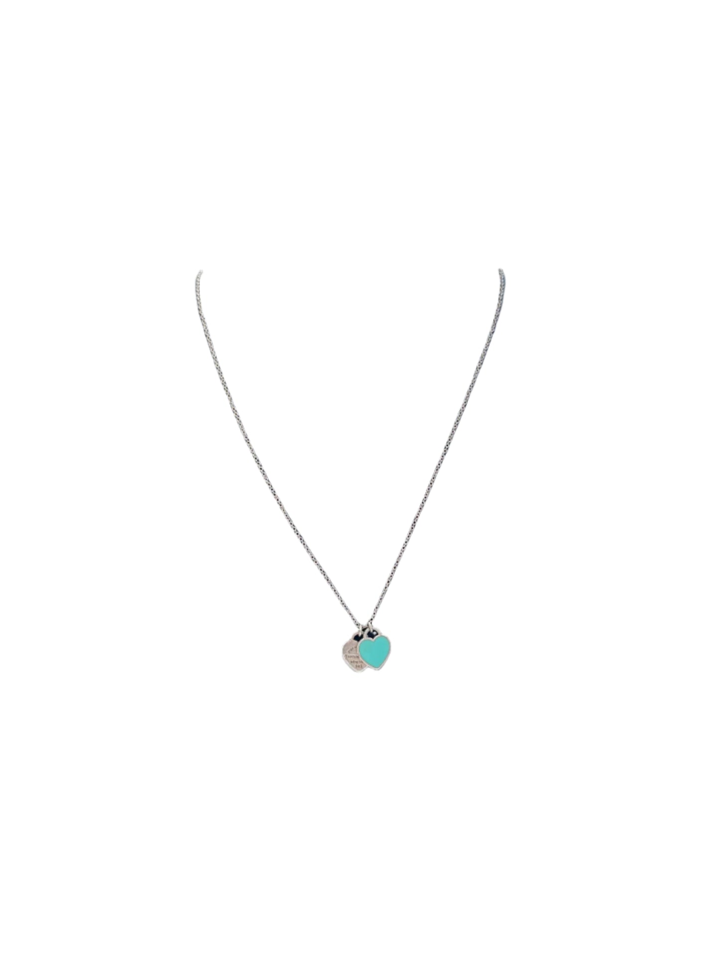 Tiffany & Co. Return to Tiffany Double Heart Tag Necklace