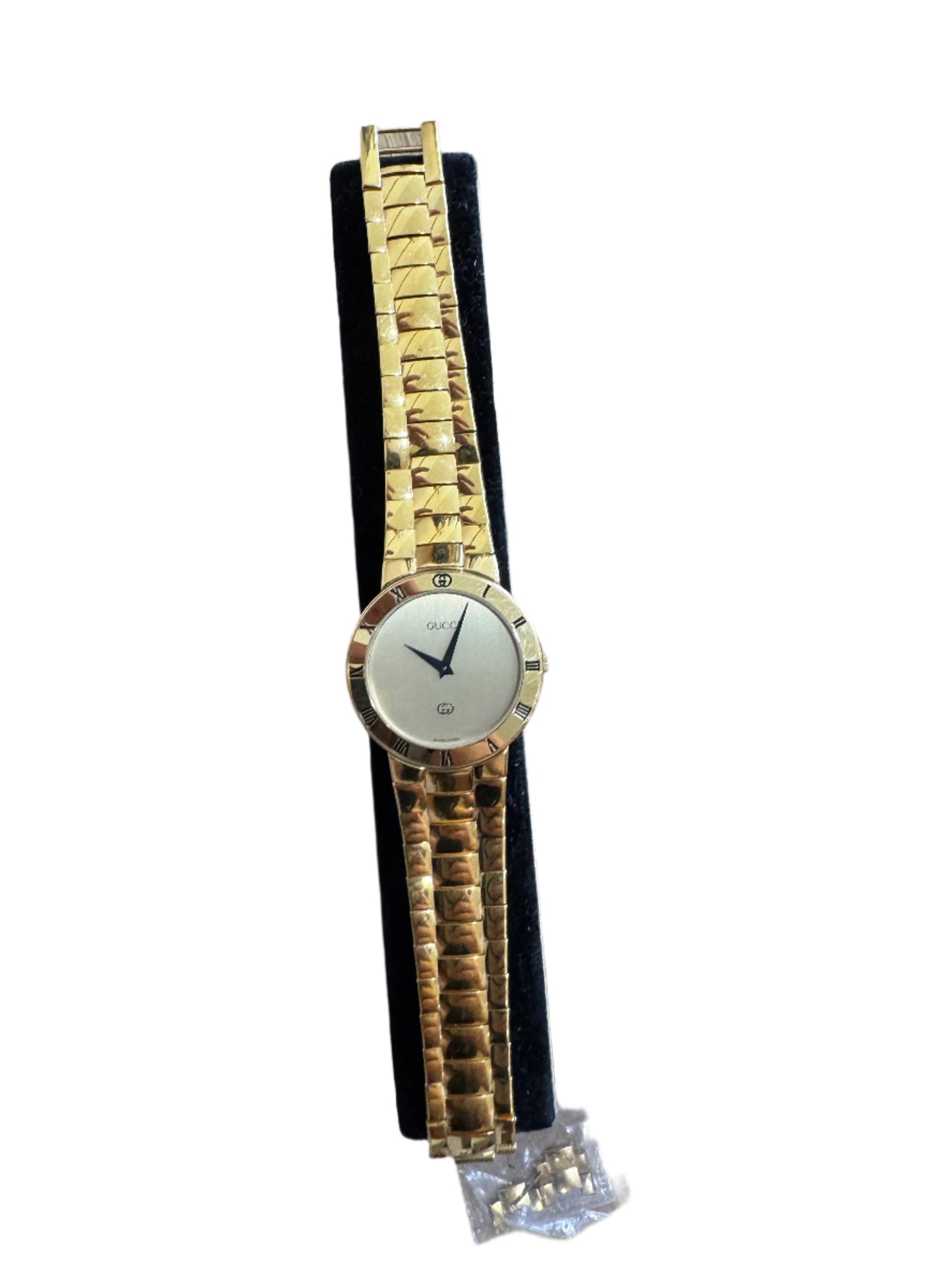 RARE Gucci Gold Tone Classic Watch - 18k Gold Plated, 330 M Dial