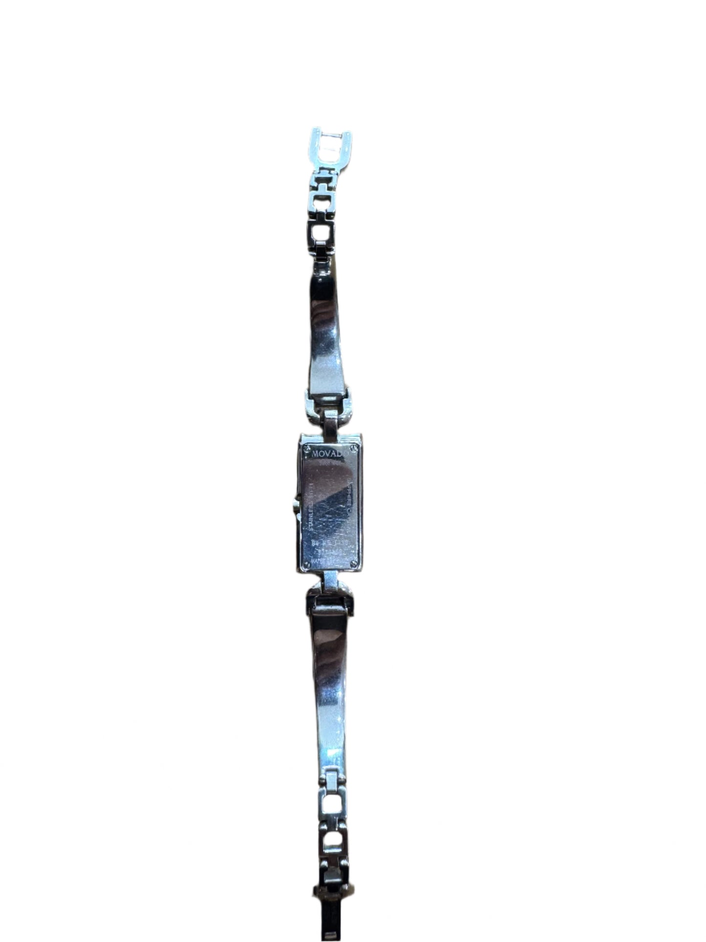 Movado Stainless Steel Rectangle Link Watch