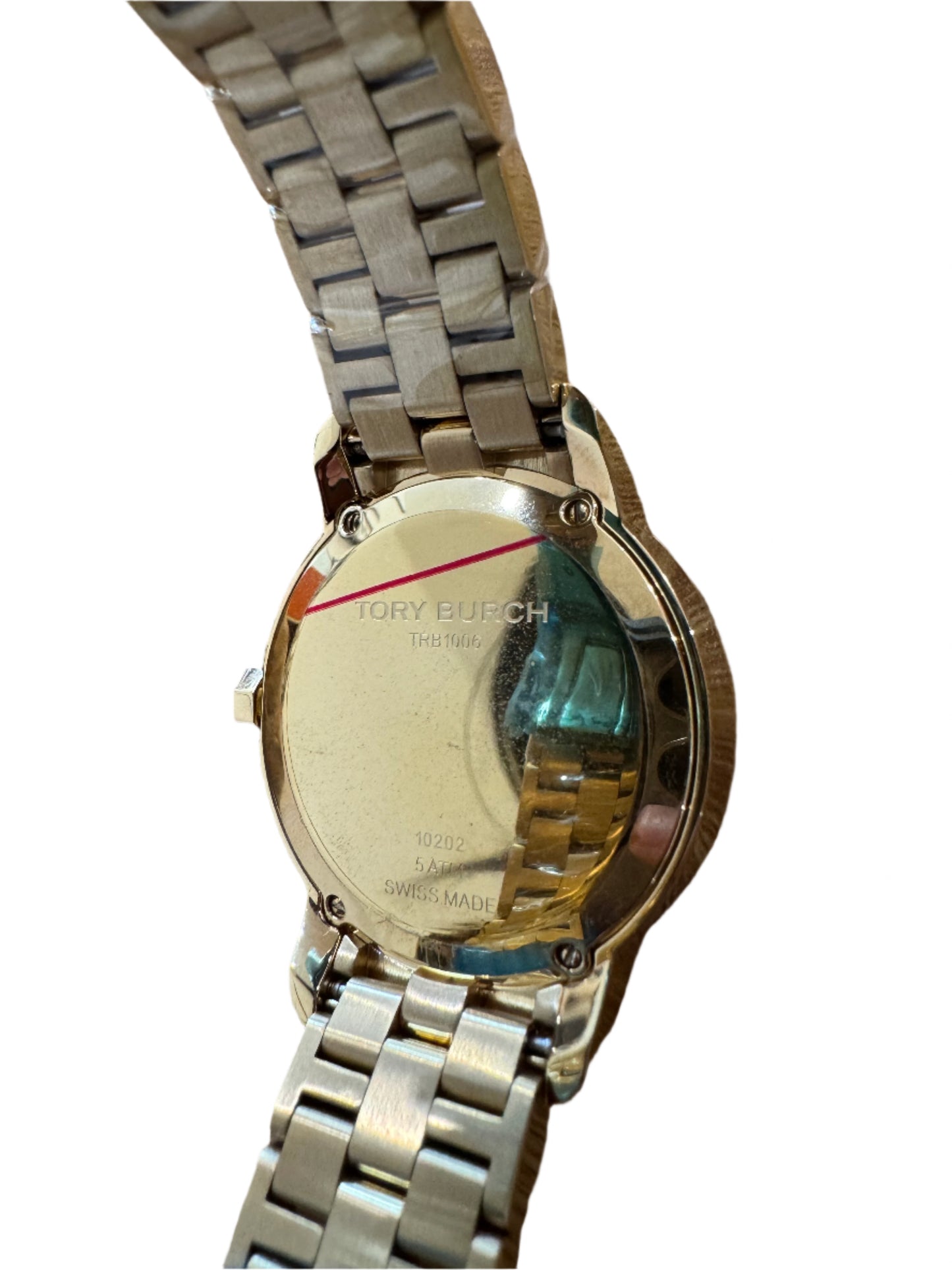 Tory Burch Gold-Tone Orange Dial
