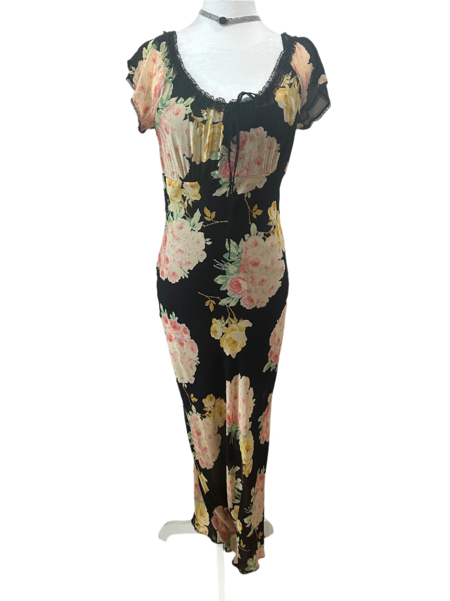 Vintage Betsey Johnson Floral Maxi Dress