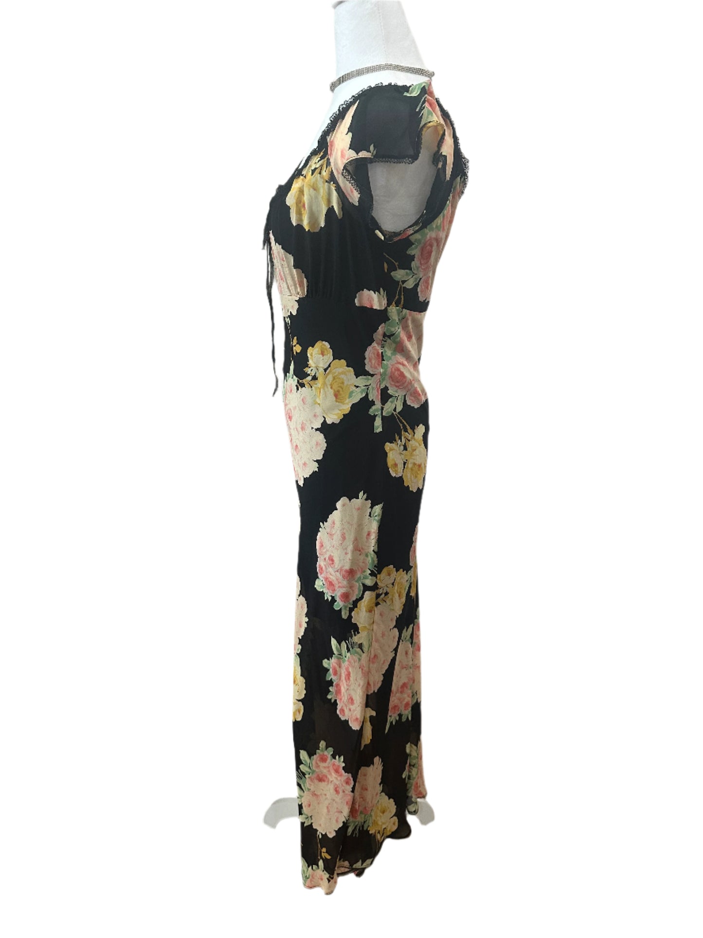 Vintage Betsey Johnson Floral Maxi Dress