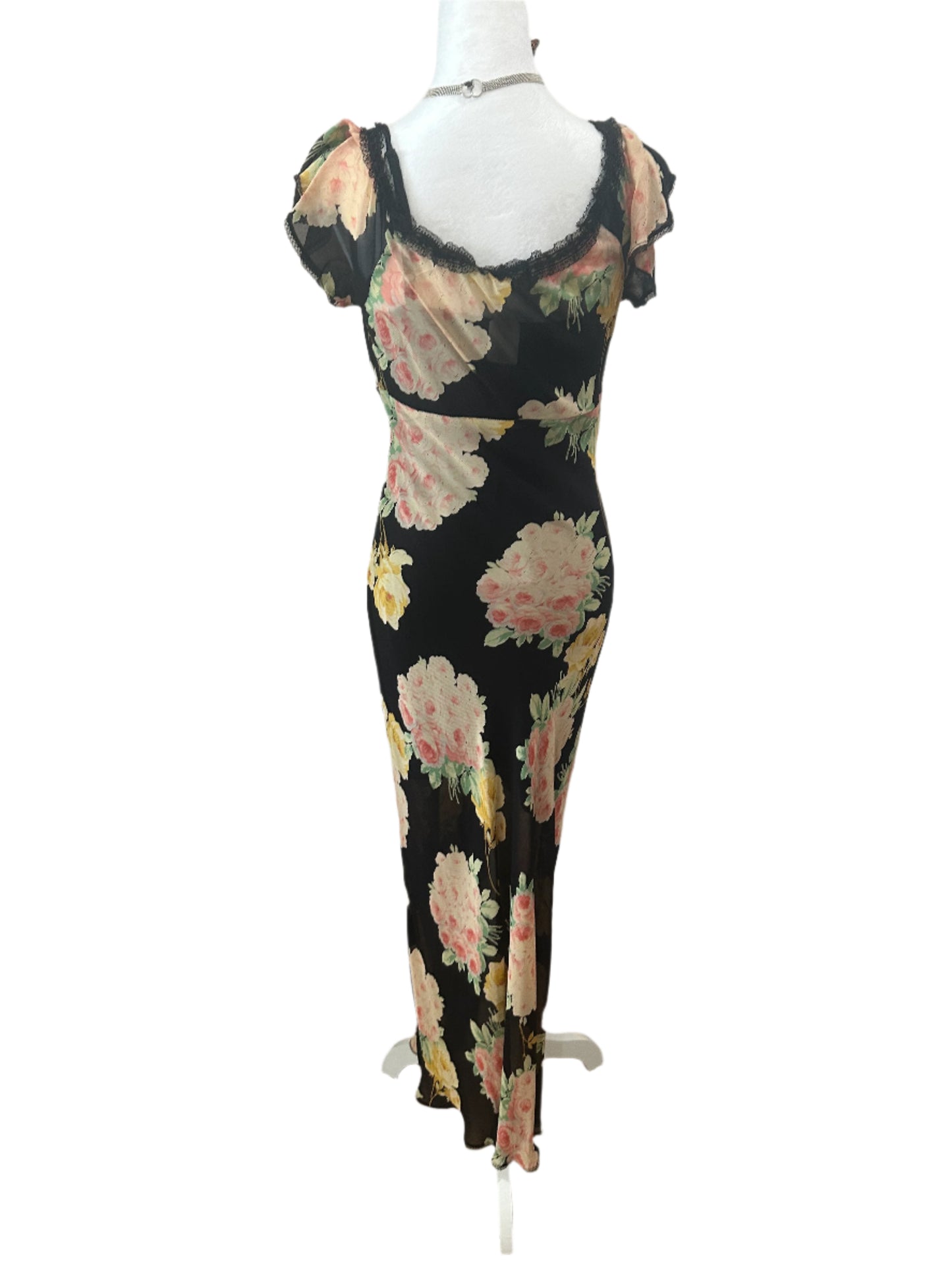 Vintage Betsey Johnson Floral Maxi Dress