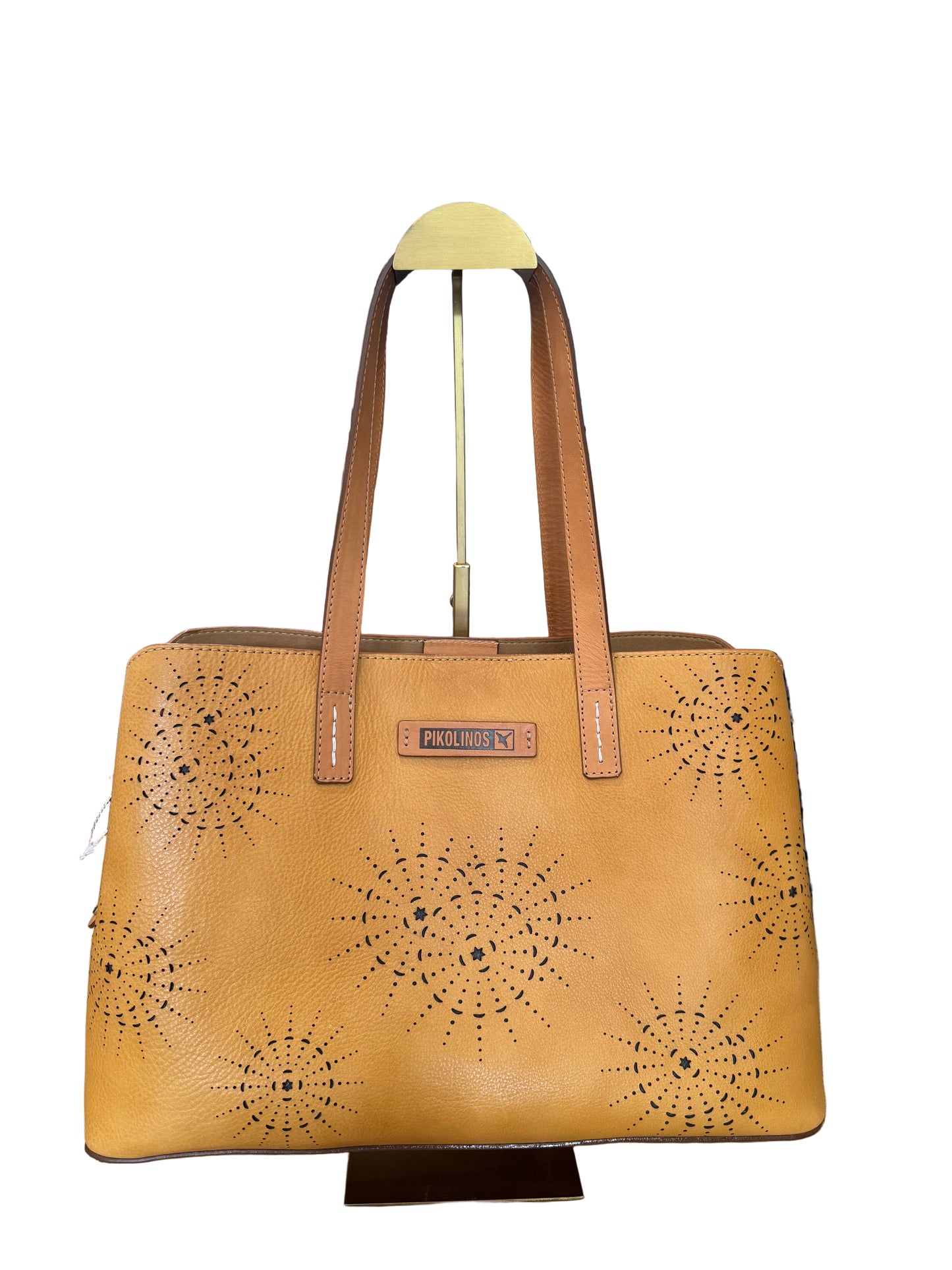 Pikolinos Laser-Cut Leather Tote
