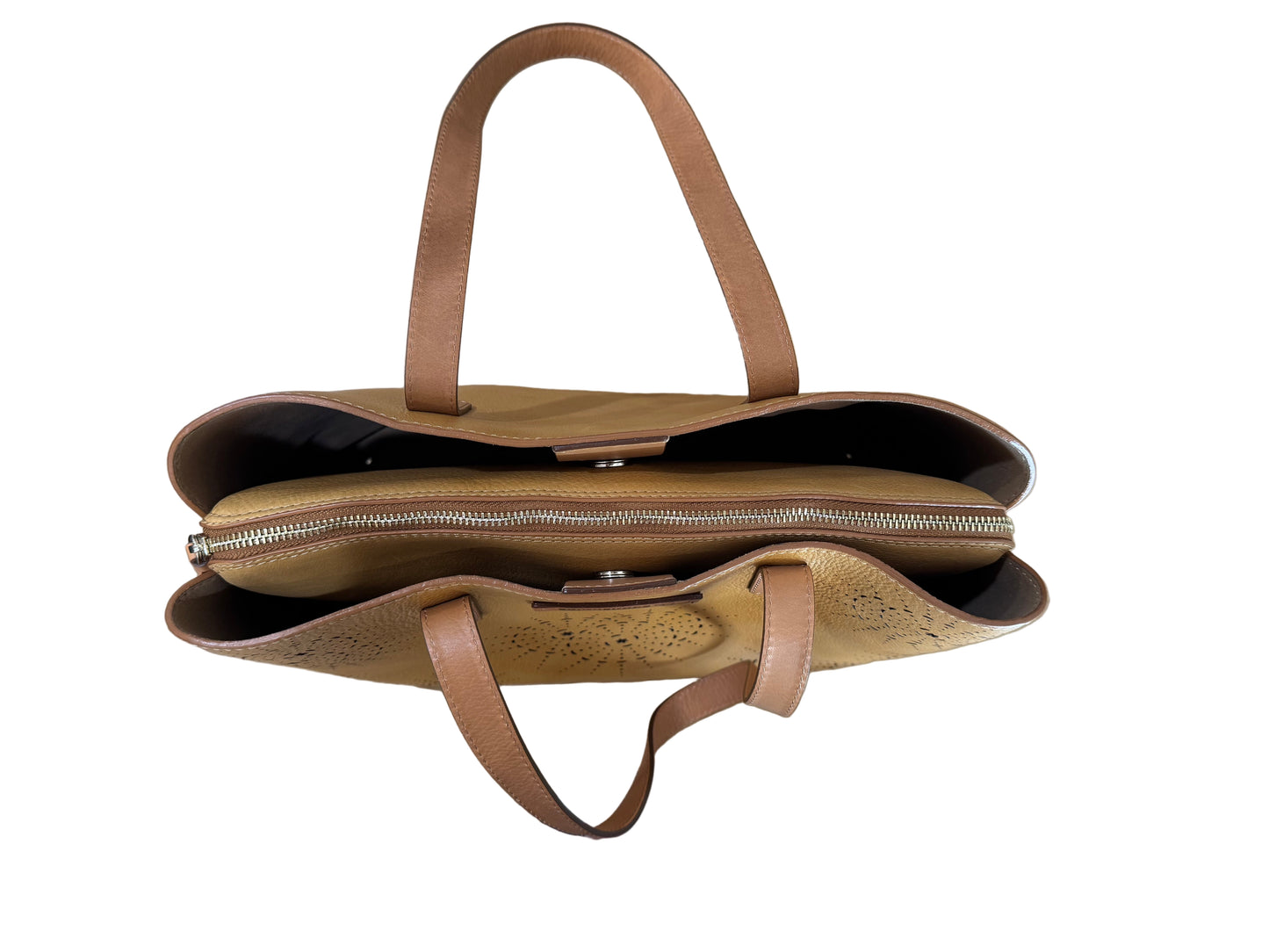 Pikolinos Laser-Cut Leather Tote