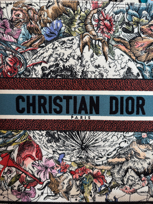 Christian Dior Book Tote-Bags-Gazelle Fashion and Style