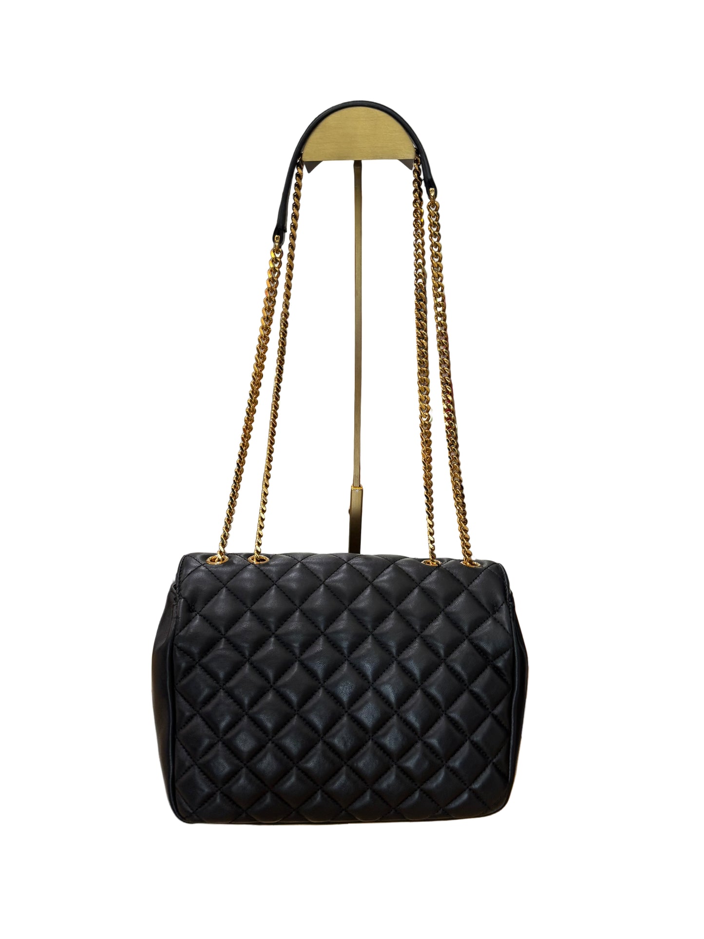 Versace Quilted Leather Shoulder Bag