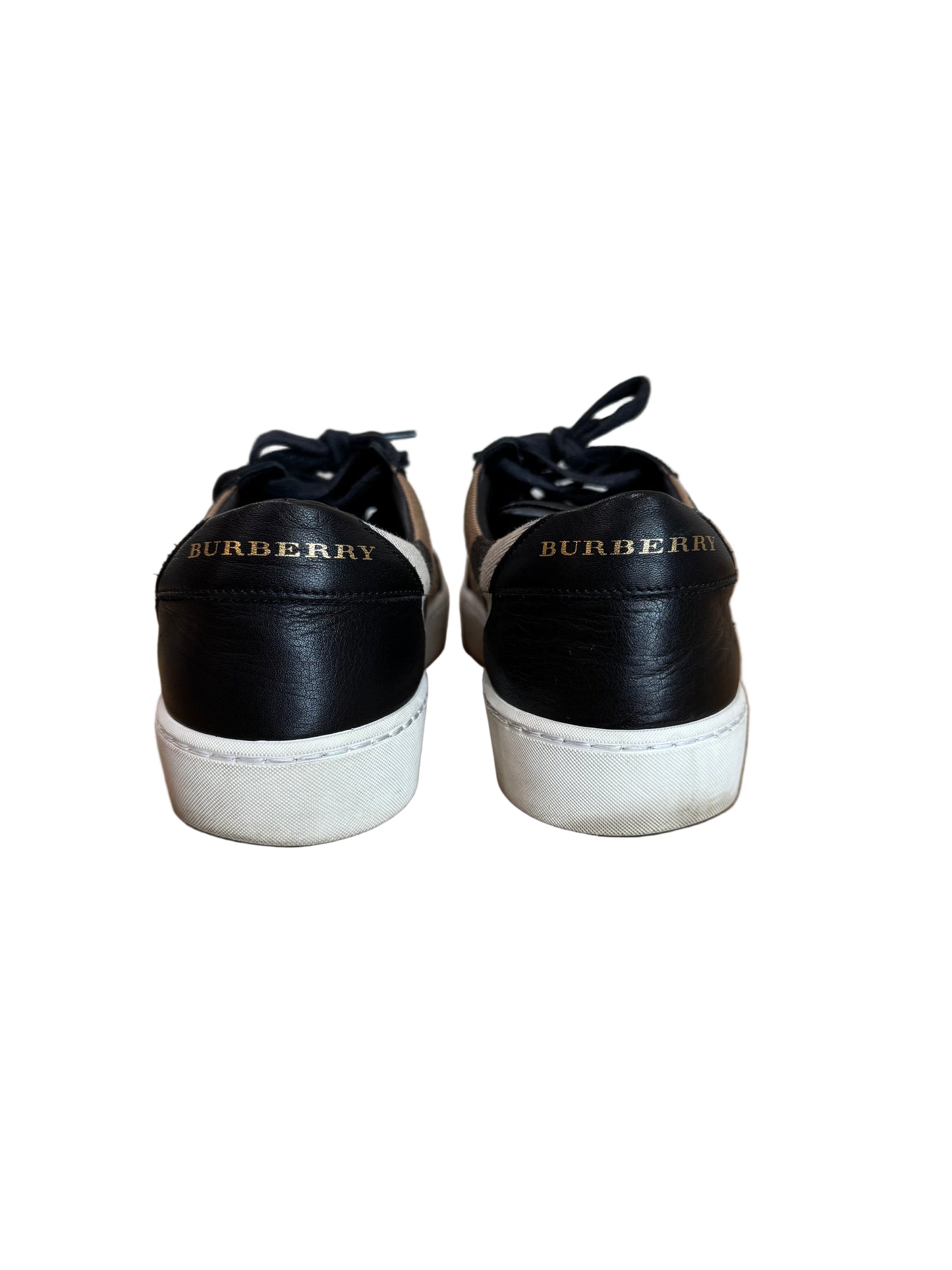 Burberry Check Canvass & Leather Sneaker - Gazelle Fashion & Style