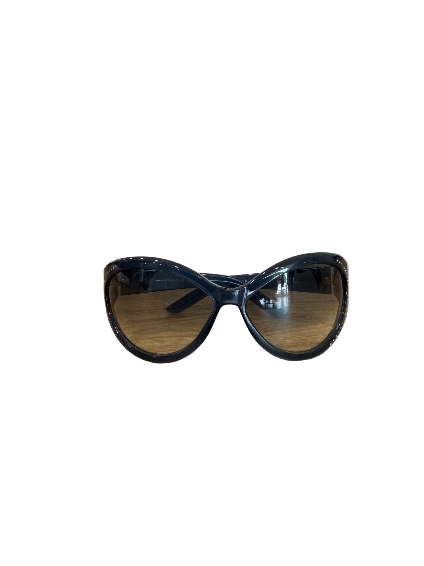 Yves Saint Laurent Oversized Rhinestone Sunglasses