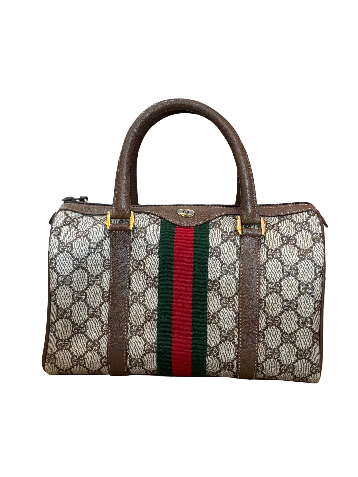 Gucci Monogram Boston Bag