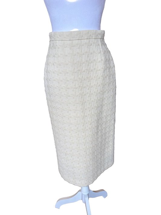 Gucci Textured Tweed Pencil Skirt- Size 2 $549-Skirt-Gazelle Fashion and Style