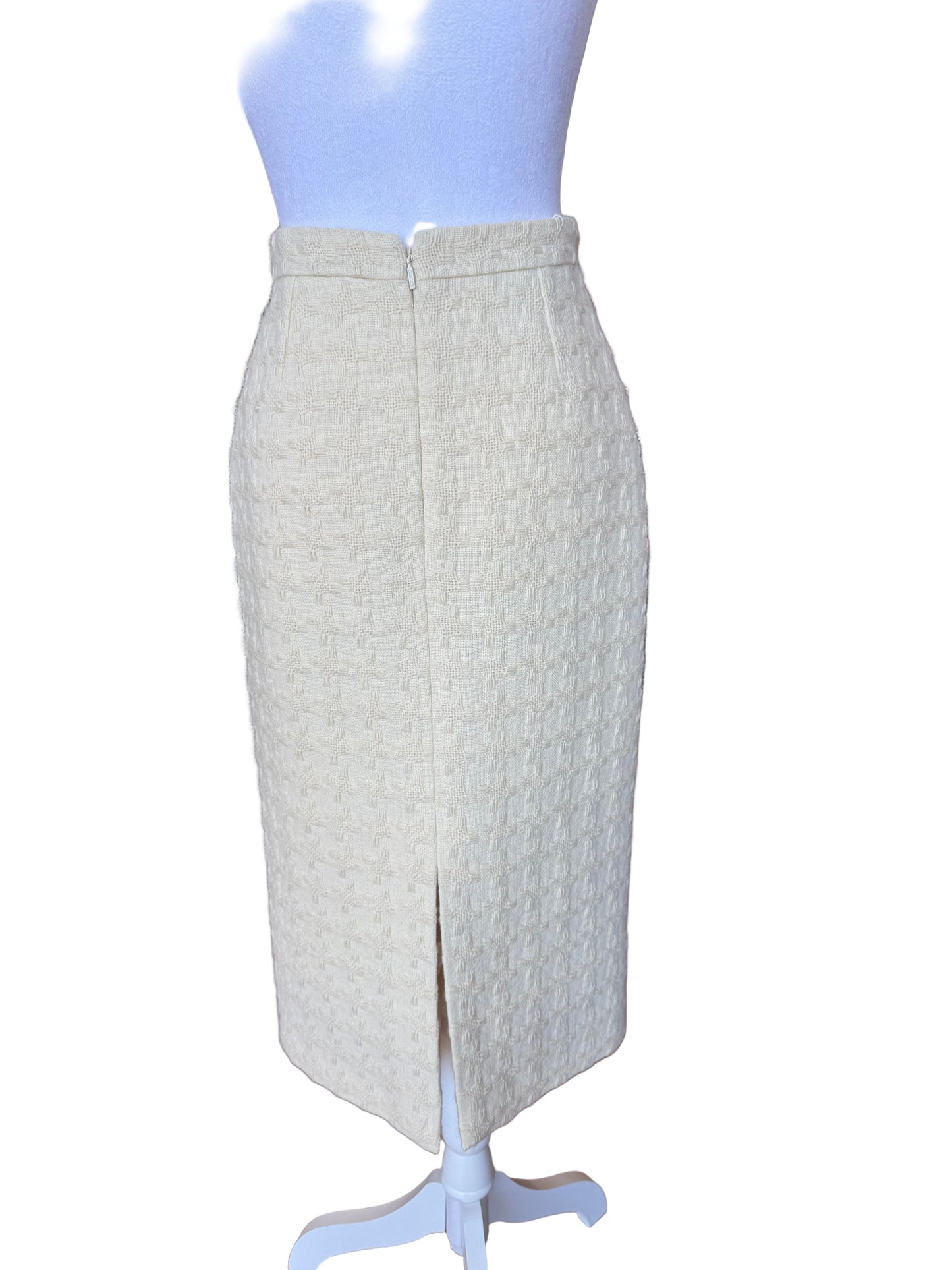 Gucci Textured Tweed Pencil Skirt