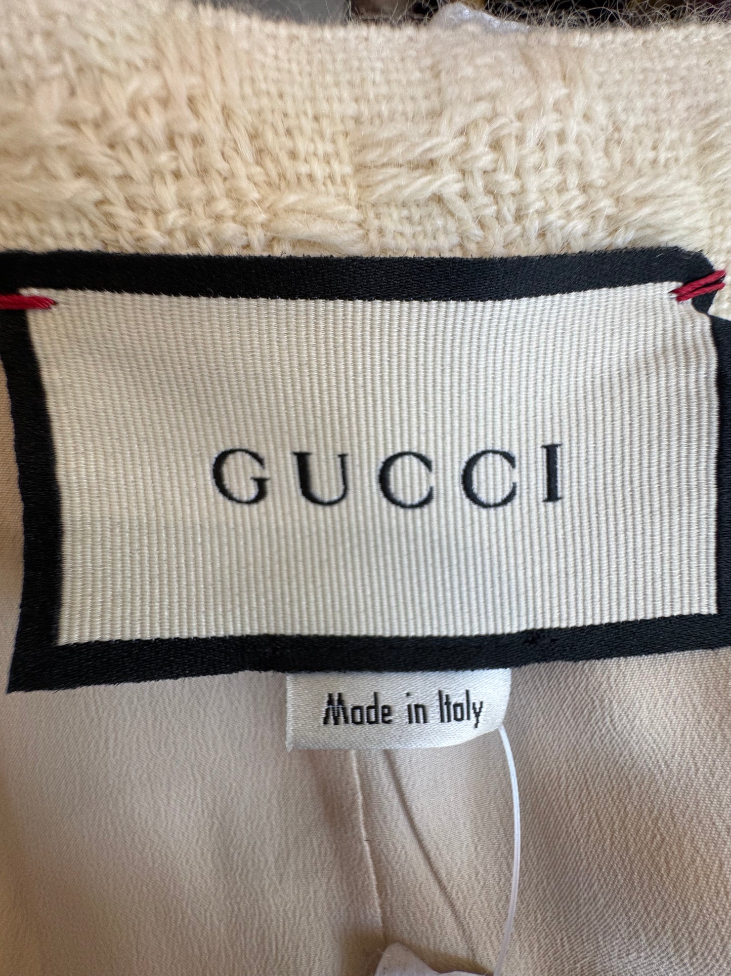 Gucci Textured Tweed Pencil Skirt