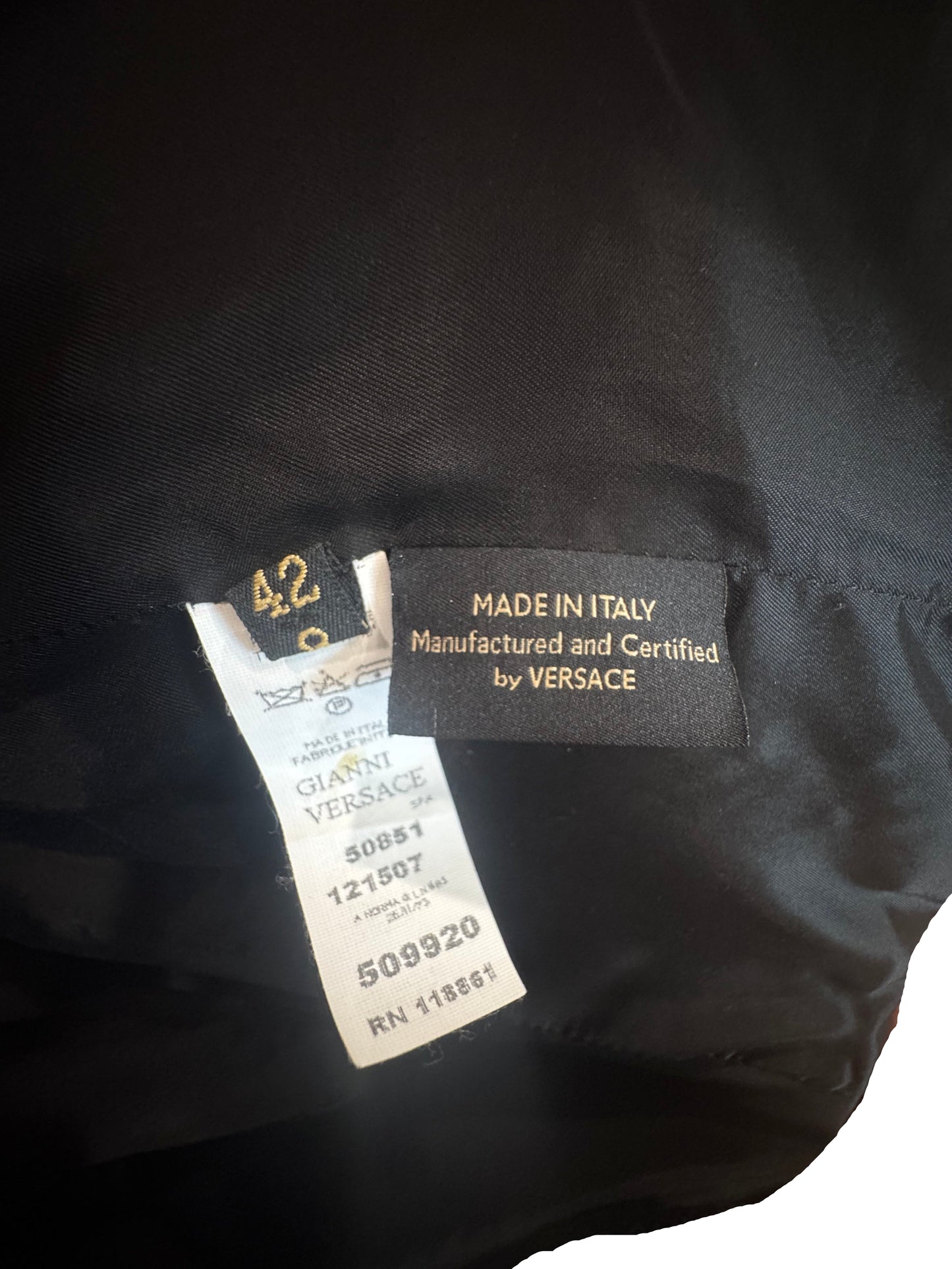 Versace Structured Wool Pantsuit