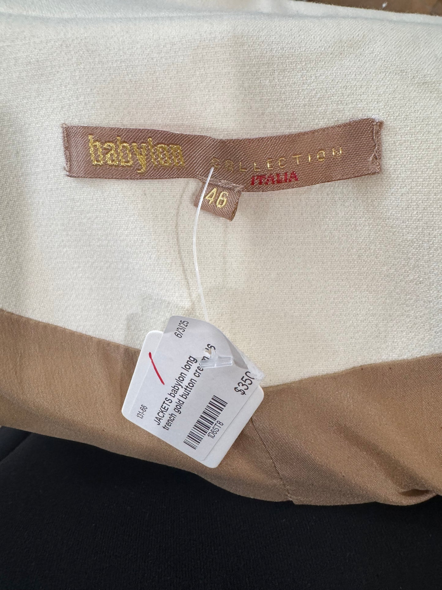 Babylon Military-Inspired Longline Coat- Size 46-jacket-Gazelle Fashion and Style