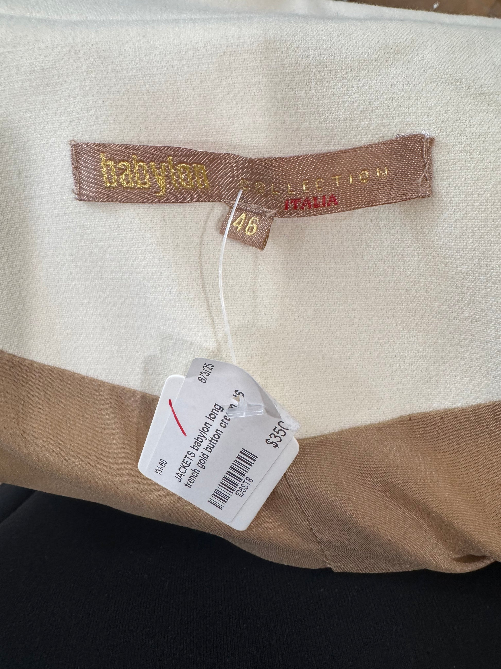 Babylon Military-Inspired Longline Coat- Size 46-jacket-Gazelle Fashion and Style