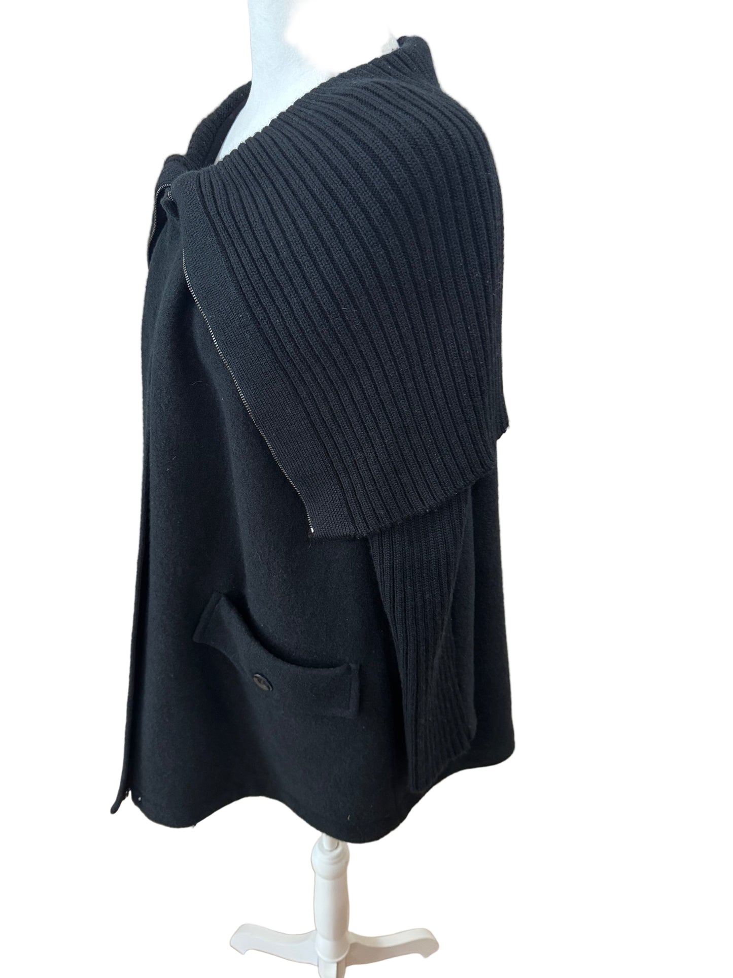 MaxMara Studio Wool Cape Jacket