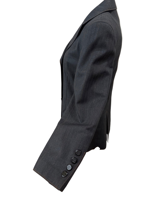 Chanel Double-Breasted Tailored Jacket- Size 38 $549-Blazer-Gazelle Fashion and Style